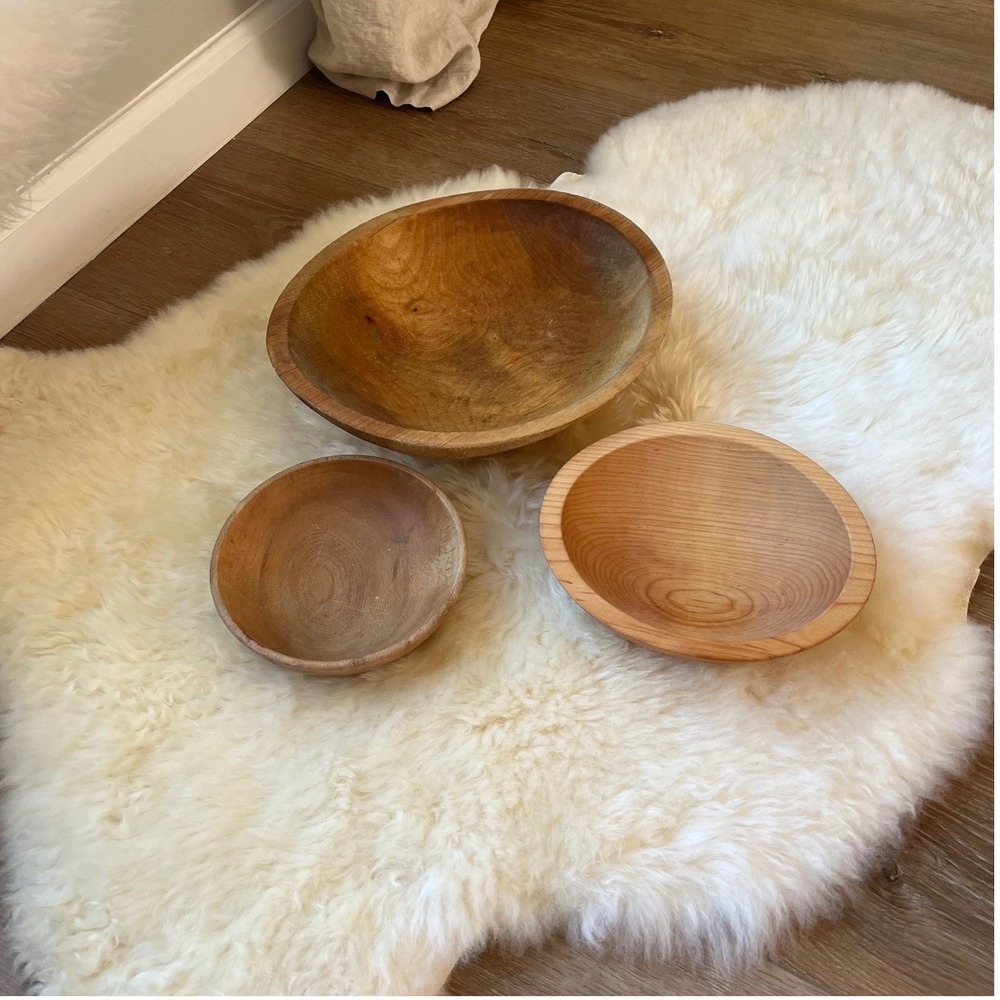 Vintage Wooden Bowls
